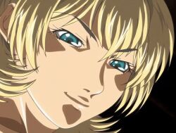 1futa 2007 american animated anime_screenshot attack bible_black bible_black_new_testament blonde_hair blue_eyes crazy_smile female glowing glowing_eyes jody_crowley shin_bible_black short_hair smile solo tagme witch
