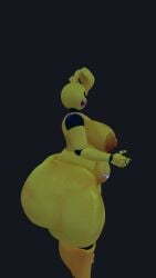 3d breasts chubby chubby_anthro chubby_female curvy dommy_mommy fat_ass five_nights_at_freddy's fnaf fnia massive_ass massive_breasts milf original peace_sign sloppy_lard_stuffer solo tits_bigger_than_head tits_out tounge_out tounge_purple toy_chica_(fnaf) toy_chica_(justminkov) truemuffin white_eyes wobbling_ass wobbling_belly yellow_body