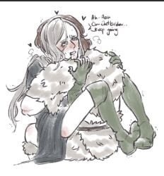 2boys armor barbarian blush boots cling clinging elbow_gloves english_text enki_ankarian fear_and_hunger gay gloves humiko_jin implied_anal long-haired_male long_hair male male_only no_visible_genitalia ragnvaldr thigh_boots thighhighs viking yaoi