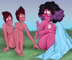 ass breasts cartoon_network nude off_colors_(steven_universe) rhodonite_(steven_universe) rutile_twins steven_universe susiebeeca tagme