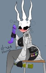 clothing dildo drink drunk drunk_bubble drunk_bubbles female female_only hollow_knight tagme