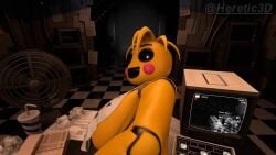 3d 3d_(artwork) 3d_animation 3d_model animated animatronic behind_view big_ass big_breasts big_butt big_thighs dominant_female five_nights_at_freddy's five_nights_at_freddy's_2 fnaf heretic3d male/female moaning pounding riding_penis robot robot_girl robot_humanoid security_guard sound tagme thick_ass thick_thighs toy_chica_(fnaf) video