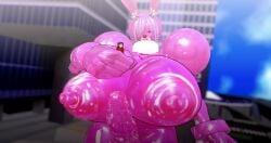 1futa 1girls 3d 3d_(artwork) balls big_penis bunny_ears bunny_girl claws fate_(series) female futa_focus futa_giantess futa_on_female futanari giantess holding_partner huge_breasts huge_cock mash_kyrielight micro next_yucoru_s nipples nude nude_futanari penis rubber solo_focus tohsaka_rin