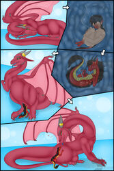 birth comic cord dragon female feral feral_unbirthing_human fetus hi_res internal licking liz_art lucy lying nude pregnant rebirth sitting source_request tongue tongue_out transformation umbilical_cord unbirthing view vore