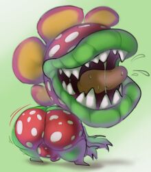 1boy ass bastardpalace big_lips big_lips_no_eyes bulge bulge_through_clothing flower hips large_ass leaf lips looking_back male male_focus male_only mario_(series) monster nintendo penis petey_piranha plant plant_boy plant_monster presenting presenting_ass saliva saliva_on_tongue super_mario_sunshine testicles thick_thighs thighs underwear wide_hips