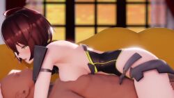 3d animated animation azur_lane baltimore_(azur_lane) female human male mmd rindoummd sound tagme video