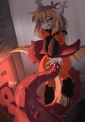 alien cheekipone furry hazmat_suit honey_milk_(oc) jeb_(lethal_company) lethal_company monster my_little_pony my_little_pony_friendship_is_magic oc pony rape rape_face raped_by_monster tentacle tentacle_grab tentacle_monster tentacle_rape tentacle_sex tentacles vagina