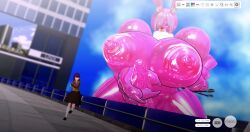 1futa 1girls 3d 3d_(artwork) bunny_girl claws fate_(series) female futa_focus futa_giantess futa_with_female futanari giantess huge_breasts huge_cock latex mash_kyrielight masturbation micro next_yucoru_s nipples nude nude_futanari sakura_matou solo_focus whiskers