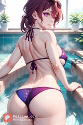 1girls ai_generated bath bathing_together bathroom bathtub big_ass big_breasts big_butt big_thighs bikini bikini_bottom bikini_top from_behind from_behind_position hentaicelestial honkai:_star_rail kafka_(honkai:_star_rail) large_ass large_breasts large_butt large_thighs looking_at_viewer looking_back mature mature_female mature_woman seductive seductive_eyes seductive_look stable_diffusion