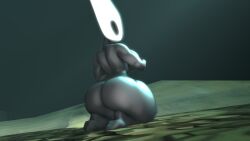 1girls 3d 3d_(artwork) ass barefoot big_ass black_body completely_nude completely_nude_female female female_only full_body hollow_knight hornet_(hollow_knight) naked naked_female nude nude_female solo solo_female thatknowndude