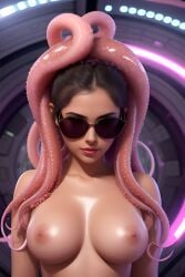 ai_generated space spaceship sunglasses tentacle tentacle_hair tinted_eyewear