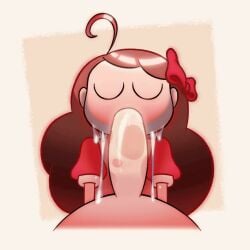 1boy 1girls 2026 ahoge animated bee_(bee_and_puppycat) bee_and_puppycat big_cock big_penis blowjob blush brown_hair chibi chibi_style closed_eyes cock cowlick cum cumdrip deepthroat dick erect_penis erection eyes_closed fellatio female female_penetrated femboy genitals gif hair_ornament hair_ribbon hairbow light-skinned_female light_skin long_hair looping_animation male_pov oral oral_penetration oral_sex penis pov pov_blowjob pov_male puffy_short_sleeves puffy_sleeves red_bow red_dress ribbon saliva saliva_drip saliva_on_penis saliva_string saliva_trail sex short_sleeves shorter_than_10_seconds simple_background sloppy straight straight_hair straight_sex throat_fuck throat_swabbing wallnut9_9