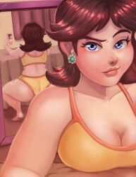 princess daisy from mario (series) by bsideilustrador