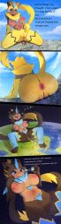 absurd_res anthro ass bodily_fluids breasts city cum female generation_7_pokemon genital_fluids genitals hi_res legendary_pokemon macro mega_evolution mega_zeraora micro musk nintendo peeing pokemon pokemon_(species) solo ti-suger vulva zeraora