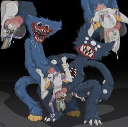 absurd_res anal anal_sex animate_inanimate anthro arctic_wolf ball_sniffing balls blue_body blue_fur bodily_fluids canid canine canis cum cum_inside digital_media_(artwork) erection fellatio fuf fur genital_fluids genitals group group_sex hair hi_res holding_partner huggy_wuggy humanoid interspecies killy_willy living_toy male male/male male_penetrated male_penetrating male_penetrating_male mammal mask mob_entertainment monster nude open_mouth oral oral_penetration penetration penile penis poppy_playtime raaf_helder_(character) rabbit_mask sex sharp_teeth simple_background size_difference smile sniffing spitroast tagme tail teeth threesome tongue tongue_out trio white_body white_fur wolf wuggy_(poppy_playtime)