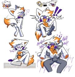 1boy 1girls animal_ears ass balls blush breasts dayshift_at_freddy's dialogue female female_penetrated five_nights_at_freddy's five_nights_at_frickbears five_nights_at_frickbears_3 hook_hand lemondiamond42 lolbit_(fnaf) lolbit_(frickbears) male male/female nipples nude nude_female penetration penis pussy sex smile spread_legs straight tagme vaginal_penetration