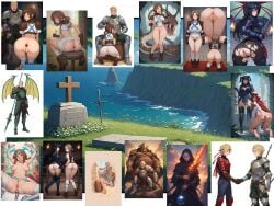 3girls accidental_exposure ai_generated anal_beads anus blowjob breasts buttplug dart_feld dragoon exposed_ass fellatio female flashback gaping_anus grave handshake lavitz_(dragoon) lloyd nipples no_panties nude_female nude_male pubic_hair pussy rose_(dragoon) shana_(dragoon) shirley_(dragoon) shocked spread_ass the_legend_of_dragoon urbanflair wardrobe_malfunction