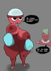 1boy 1girls 2d animated animated_gif big_breasts boobs breasts dandy's_world dandys_world digital_media female female_focus full_body gacha_capsule gif gigi_(dandy's_world) loop male meme meme_reference no_sound object object_head otoki please_speed_i_need_this pussy roblox solo_focus sprout_(dandy's_world) strawberry thick thick_thighs video