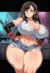 tifa lockhart from final fantasy by sleepingslop