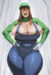 luigi from mario (series) by splashthomson