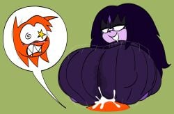 1boy 1boy1girl 1girls 2022 2d 2d_(artwork) 2d_artwork big_breasts black_hair breasts_bigger_than_head caitlyn_(gremlingrounded) cat_girl cat_humanoid catgirl clothed clothed_paizuri clothing cum cum_between_breasts cum_stain dark_hair dizzy drooling duo duo_focus full_color gremlingrounded heart heart_eyes hedgehog_boy hedgehog_humanoid long_hair no_nut_november no_nut_sabotage orange_body original paizuri paizuri_lead_by_female paizuri_under_clothes purple_body purple_eyes purple_sweater sleeze_(gremlingrounded) smile speech_bubble spikes_(anatomy) spiral_eyes star_eyes sweater titjob turtleneck turtleneck_sweater