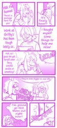 ! 2015 ? ?! anthro asriel_dreemurr awkward blush boss_monster breasts bunkakke caprine comic dialogue dildo duo english_text fangs female frisk goat hair hair_over_eyes hi_res horn human humor inside male mammal monochrome monster older pink_and_white sex_toy surprised sweat teeth text thought_bubble undertale wide_eyed