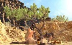 ambiguous_penetration anthro_female ass bots-north breasts caesar's_legion deathclaw desert fallout fallout_new_vegas female_deathclaw human_male human_male_on_anthro_female human_on_anthro larger_female monster_girl nude_male outdoor_sex outdoors prone_bone smaller_male source_filmmaker sunset_sarsaparilla tail_grab