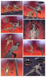 abs absurd_res action_pose andalusian_horse angry anthro ass ball ballbusting balls basketball_(ball) black_hair blood bodily_fluids bovid brown_body brown_fur caprine castration cock_and_ball_torture countershading cum cumshot duo ejaculation equid equine facial_hair foaming_at_mouth fur genital_fluids genital_mutilation genital_torture genitals goat goat_(movie) gore gradient_background grey_body hair hi_res horn horse humanoid_genitalia humanoid_penis kimero_kat long_hair male male/male mammal mane_attraction muscular muscular_anthro muscular_male mutilation nipples nude open_mouth pain pecs penis pose simple_background size_difference sony_corporation sweat tail teeth testicular_rupture text will_harris will_harris_(goat_movie)