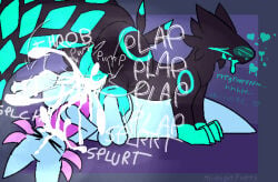 cyan lizard (rain world) from rain world by midnightpurrs