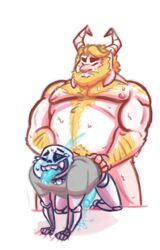 2015 ahe_gao all_fours animated_skeleton anthro anthro_penetrating arm_hair asgore_dreemurr balls barazoku belly biceps big_dom_small_sub bigger_male blonde_hair blue_eyes blue_penis blue_tongue body_hair bone boss_monster bottomless buttdawg caprine chest_hair closed_eyes clothed clothing cum cum_while_penetrated cumshot duo ectopenis from_behind from_behind_position fur gay gay_anal goat hairy happy_trail interspecies larger_male male male/male male_anthro male_only mammal meta_request monster multicolored_fur musclegut naked nipples nude one_eye_closed orgasm pecs penetration penis pubes sans sans_blue_tongue sans_blush sans_eye sans_glowing_eye sans_penis sans_tongue sex shirt simple_background size_difference skeleton slightly_chubby smaller_male smile standing stomach_hair sweat teeth thick_thighs tongue tongue_out two_tone_fur undead undertale video_games white_background white_fur yaoi yellow_fur