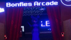 bonfie bonfie_(cally3d) bonfie_(cryptia) bonfie_(cryptiacurves) breasts cally3d cryptiacurves fazclaire's_nightclub modakawa_dress vrchat