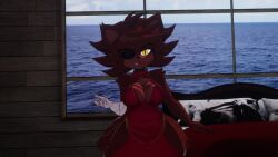 breasts cally3d cryptiacurves fazclaire's_nightclub female fexa fexa_(cally3d) fexa_(cryptia) fexa_(cryptiacurves) five_nights_at_freddy's foxy_(cally3d) foxy_(fnaf) fredina's_nightclub modakawa_dress solo vrchat