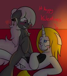 ask_blog bakchus_(oc) duo earth fan_character female hi_res holidays horn kejos mingle_(oc) my_little_pony nude pussy sex tumblr valentine's_day