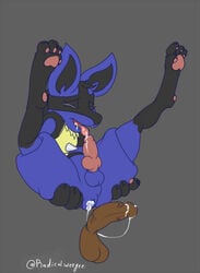 anal brown_penis canine cum cum_inside disembodied_penis duo full-length_portrait happy human lucario male mammal misleading_thumbnail nintendo penis pokemon pokemon_(species) portrait radicalweegee signature tongue tongue_out video_games wide_hips yaoi