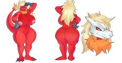 anthro beautiful blaziken charizard fan_art female girl hot lady monster monster_girl original_character pokemon sexy