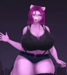 3d animated female_only furry giantgrowingvixen_(character) giantvixen huge_breasts kurotamadev lost_media oc original_character tagme tagme_(character) vtuber