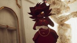 breasts cally3d cryptiacurves fazclaire's_nightclub female fexa fexa_(cally3d) fexa_(cryptia) fexa_(cryptiacurves) five_nights_at_freddy's foxy_(cally3d) foxy_(fnaf) fredina's_nightclub modakawa_dress solo vrchat