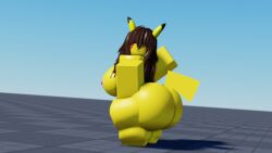 2nej 3d baseplate brown_hair nude roblox robloxian tagme volta_(pikaboobs) yellow_body