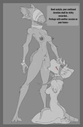 2d 2girls anthro blush bodily bodily_fluids breasts covered_eyes cunnilingus dominant duo female female/female female_only fouleye_scabmaker_(jizzus) full_body furry greyscale hi_res jizzus kneeling kneeling_oral_position mammal murid murine nude oral piercing rat rodent saliva saliva_string sex simple_background skrik_earthrumbler_(jizzus) tail vaginal_penetration yuri