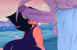 beerus dragon_ball dragon_ball_super dragon_ball_z edit edited_image femboy femboy_dilf huge_ass huge_cock vegeta