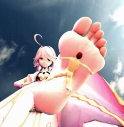 animated animated animated big_feet feet femdom focalors_(genshin_impact) foot_fetish footjob genshin_impact giantess sazaki_(artist) solejob soles