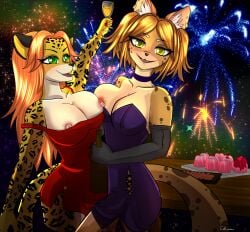 anthro breast breasts caliluminos furry leopard serval