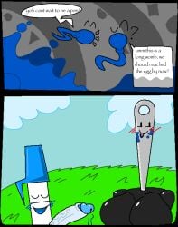 1boy 1boy1girl after_sex anonymous_artist balls battle_for_bfdi battle_for_dream_island bfb bfdi bfdia big_breasts big_cock big_penis black_body blue_cum blushed_face breasts cloud clouds cock cum cum_in_mouth cum_inside cum_on_lips dialogue female grassy_field implied_balls jacknjellify jnj large_breasts licking_lips long_cock long_penis male meme_reference mouth_closed naked naked_female naked_male needle_(bfdi) niche object_show object_show_community object_shows osc pen_(bfdi) penis precum precum_drip relaxed_expression semen shiny_skin sperm_cell superiorfox_(style) taller_female the_power_of_two tpot veiny_penis waist_not_visible