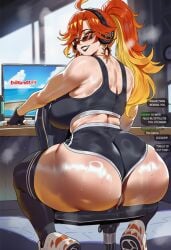 mavuika (genshin impact) from genshin impact by evilkuro05