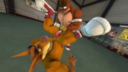 10_seconds 2boys 3d anal animated anthro ass balls bandicoot bara blue_eyes crash_(series) crunch_bandicoot erection fisheye footwear furry furry_only gay interspecies male male_only marsupial muscular nipples penis red_eyes robotic_arm ruukiinthelast sound source_filmmaker tagme tail tasmanian_tiger tiger tiny_tiger video video_games yaoi yellow_sclera