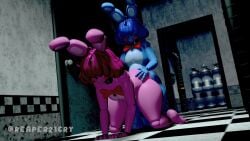 1boy 1girls 3d 3d_(artwork) animated blue_body blue_hair bonnet_(fnafsl) bowtie button doggy_style female female_penetrated femboy femboy_on_female five_nights_at_freddy's five_nights_at_freddy's:_sister_location hair hair_over_eyes hi_res high_resolution highres male male/female male_on_female male_penetrating male_penetrating_female mishuyuu mishuyuu_(modeler) no_breasts no_nipples pink_body pink_hair puppet_bonnie_(fnafsl) rabbit rabbit_boy rabbit_ears rabbit_girl rabbit_humanoid reaper21cry red_bowtie red_cheeks robot robot_boy robot_girl robot_humanoid smilling sound sound_effects source_filmmaker source_filmmaker_(artwork) straight_sex tagme tagme_(artist) thick thick_thighs video voluptuous voluptuous_female voluptuous_male