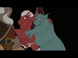 3_toes anal anal_sex animated ass balls belt biceps bouncing_balls broadway_(gargoyles) brooklyn_(gargoyles) cum cum_in_ass cum_inside cum_on_balls cumshot disney duo_focus flaccid gargoyles gay group hammytoy hudson_(gargoyles) humanoid_penis loop male male_only messy muscular nude orgasm overweight pecs penetration penis sex spread_legs spreading testicles toes uncut wings yaoi