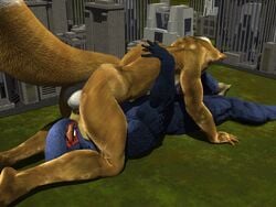 3d 69 anthro avian canine falco_lombardi fox fox_mccloud gay imago macro male male_only mammal nintendo no_humans oral sex star_fox video_games