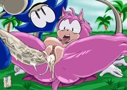 after_sex after_vaginal amy_rose bluehotheart classic_amy_rose cum_in_pussy disgusted_look female male male/female no pussy rape rewrite_(sonic.exe) sonic.exe sonic.exe_(character) sonic.exe_(series) sonic_(series) sonic_the_hedgehog tongue_out