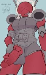 1boy balls big_cock big_penis cock cock_focus cum cum_from_penis die_of_death_(roblox) killdroid killdroid_(die_of_death) low-angle_view penis penis_grab pochoclos roblox roblox_game robot robot_boy robot_humanoid source_request tagme